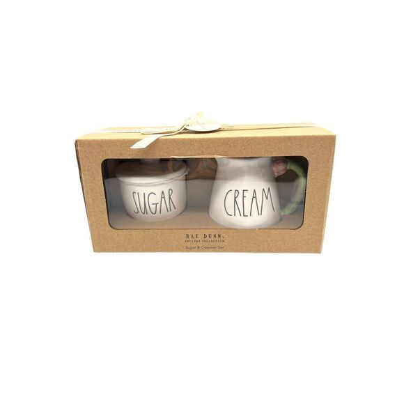 Rae Dunn Rae Dunn Sugar And Creamer Set Tulip Design - Picture 2 of 2